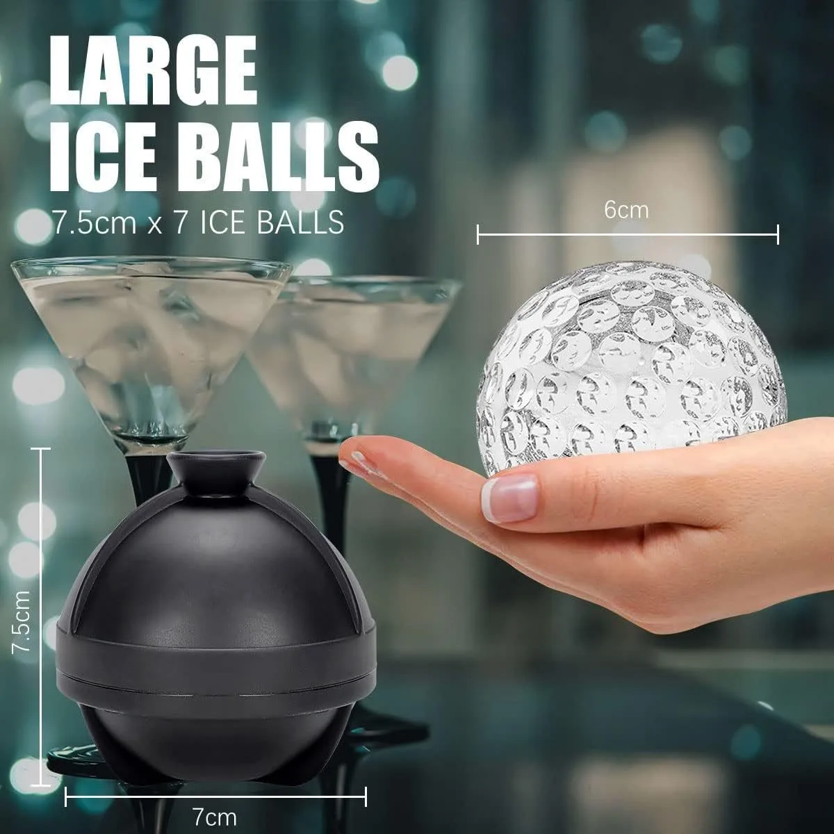 Golf Ball Premium - Pembuat Bola Es Silikon Aman untuk