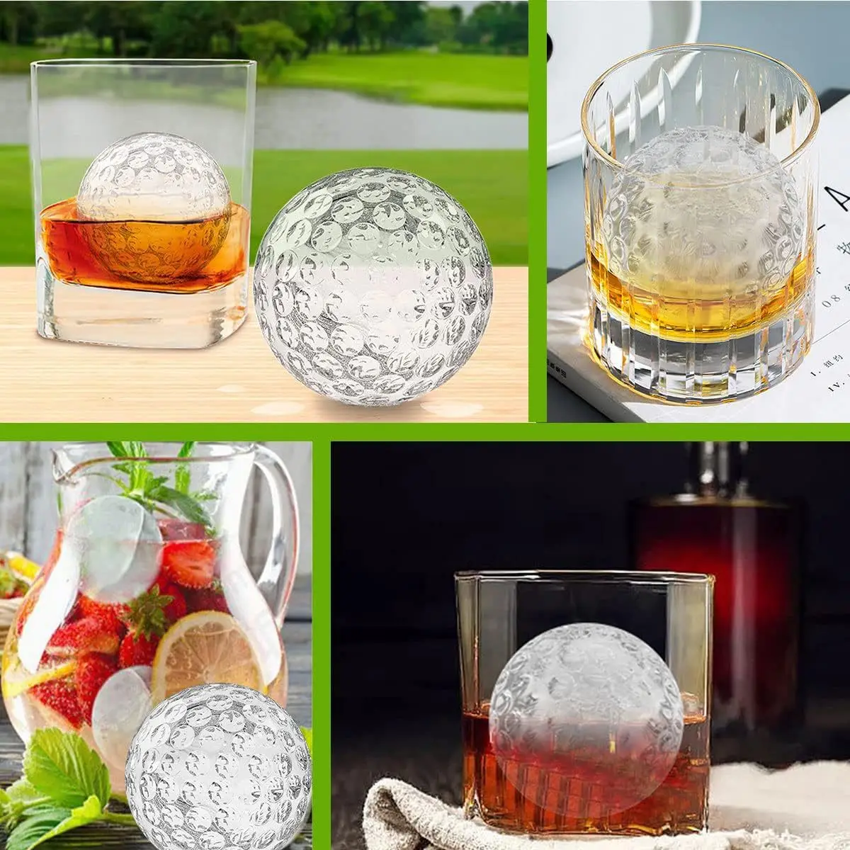 Pembuat Bola Es Silikon Aman u - Golf Ball Premium ulasan dan harga