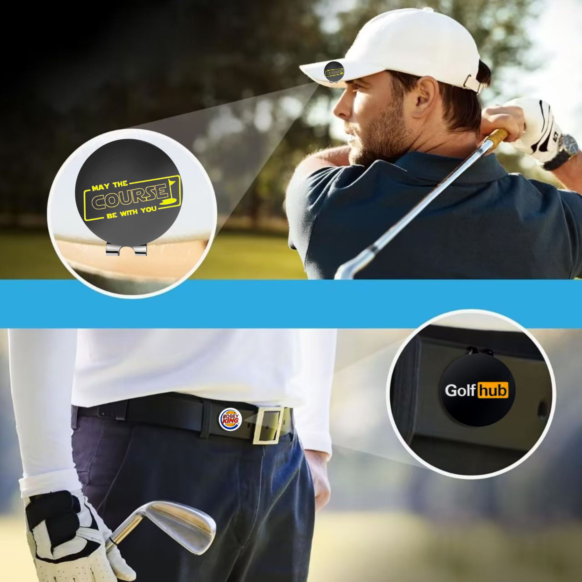 3 Buah Penanda Bola Golf Lucu  - Golf Ball Premium ulasan dan harga